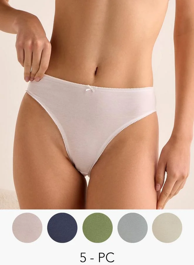 Splash FAV Set of 5 - Bikini Briefs with Bow Accent